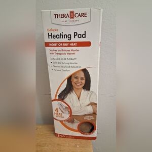 Thera Care Deluxe Moist or Dry Heat Pad 4 heat settings micro plush cover